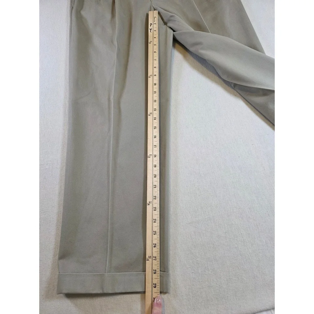 Brooks‎ Brothers Advantage Chino Mens 38x30 Khaki Elliot Pleated Cuffed Pants